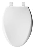 Bemis/Church 1200E4-000 (380E4-000) Elongated Whisper Close Easy Clean With Cover Plastic Toilet Seat White
